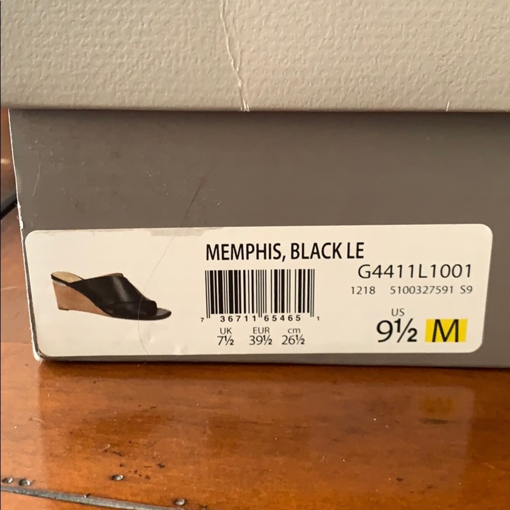 Franco Sarto Black Wedges